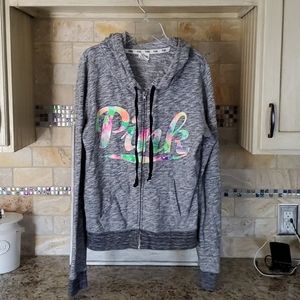 Victoria's Secret Pink light weight zip up hoodie
